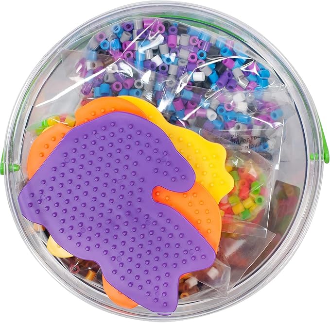 Perler Beads Pet Pals Assorted Fuse Bead Bucket, 8504 pcs, 6.5 x 6.5 x 6