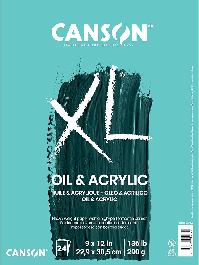 Canson XL Series Oil and Acrylic Paper Pad 9x12"