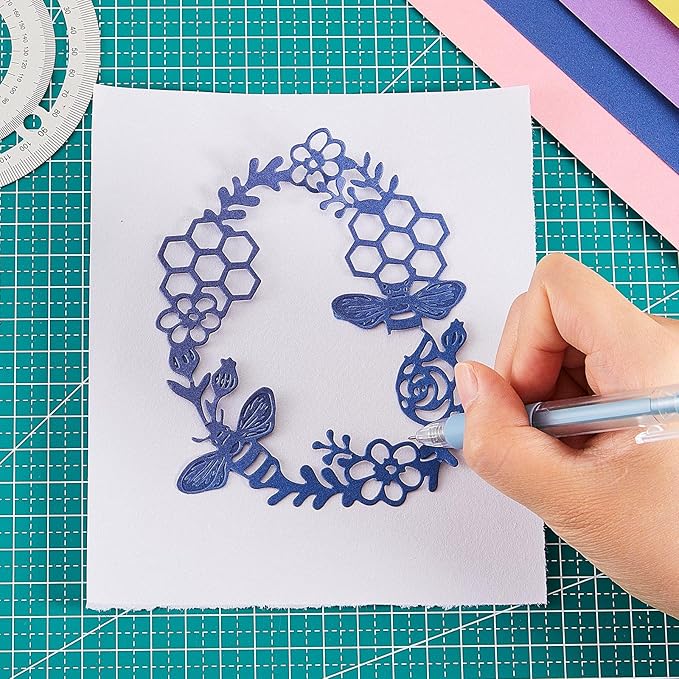 Lanties 18 Pieces Art Cutting Tools Knife Pen Craft Paper Cutter Pen Carving Tools for DIY Kit Scrapbooking Drawing and Crafting Utility Precision Paper Cutting Tool