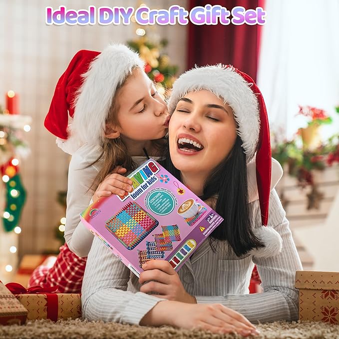 CCTVRTV Weaving Loom Kit Toys for Kids and Adults, Potholder Loops DIY Arts and Crafts for Boys and Girls Ages 5 6 7 8-12 13, Easy Potholder Loom Knitting Kits Gifts for Beginners, 252 Craft Loops.