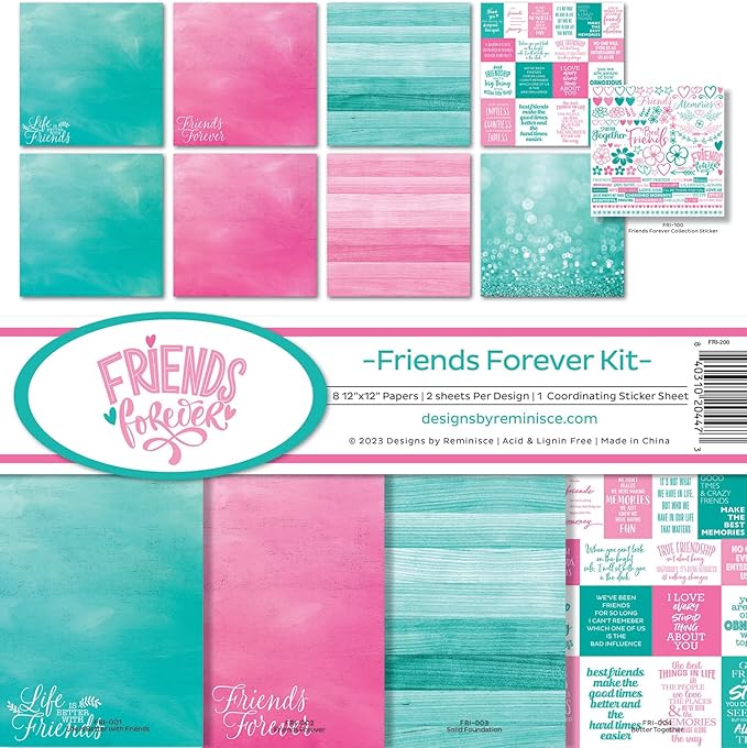 Reminisce Friends Forever Scrapbook Collection Kit