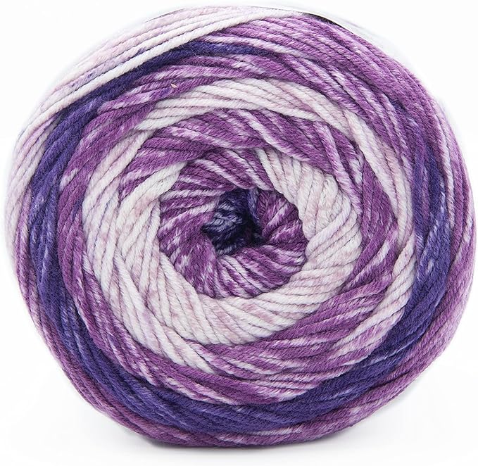 Lion Brand Yarn, Mandala Ombré Variegated Yarn for Crocheting, Knitting, and Crafts, Chi, 3 Pack, Soft, Acrylic Fiber for Cozy Blankets, Worsted Weight Sweaters and Colorful Shawls