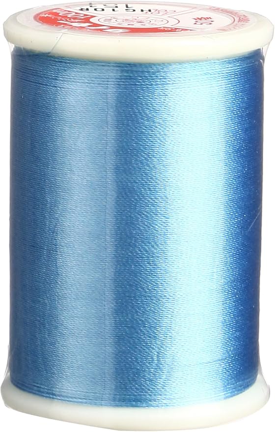Superior Threads Tire Silk #50 3-Ply 50-Weight High Sheen Silk Embroidery Quilting Sewing Thread - 109 Yard Spool (#151 Aqua Blue)