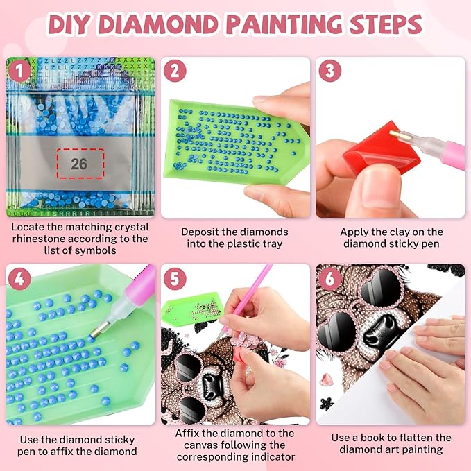 Bowetile Cow Diamond Art Hanging Kits for Adults, Diamond Art Suncatchers Animals, 5D Special Shape Diamond Painting Pendant Window Ornament Gifts for Home Wall Door Garden Decor