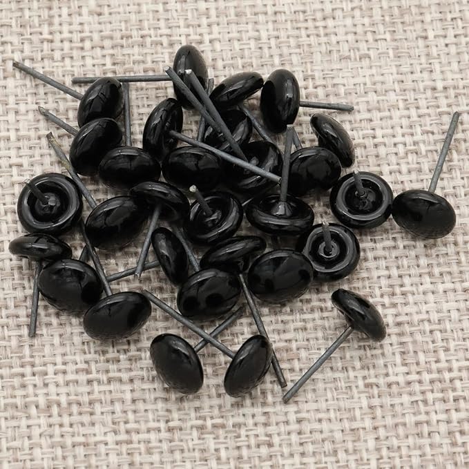 140Pcs Needle Felting Eyes 6-10mm mini Glass Amber with Black Eyes Kits for Teddy Puppets Dolls Wool Felting Crafts