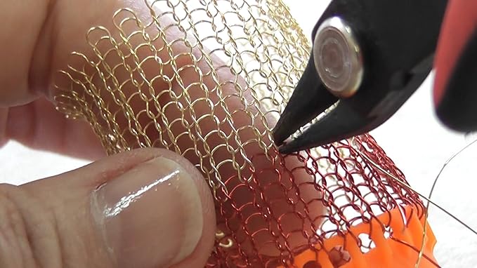 Premium Jewelry Making Kit - 7pc Wire Mesh Set - Ergonomic Wire Crochet Looms and Draw Plate - Full Set Invisible Spool Knitting Looms - Best Beginners Wire Crochet Beading Kit - Unique Gift for Croch
