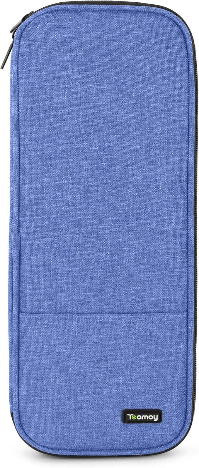Teamoy Knitting Needles Case (Up to 14''), Travel Organizer Storage Bag for Knitting Needles, Tunisian Crochet Hooks and Accessories, Blue