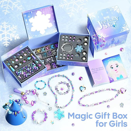 tomons gifts for girls ages 6-12, kids jewelry making kit for girls, crafts birthday for 6 7 8 10 11 12 year old girl