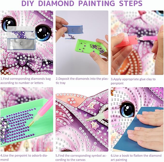 SENQAO Halloween Diamond Art Hanging Kits for Adults Beginners, DIY Acrylic 5D Special Shaped Crystal Diamond Gem Art Painting Hanging Ornament for Home Wall Decor and Gift(Cat Pumpkin Moon)