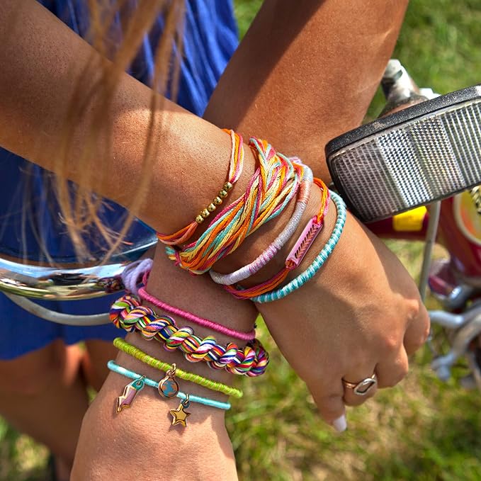 loopdedoo deluxe diy friendship bracelet maker kit - make bracelets in minutes for birthdays and friendship gifts - award winning crafts kit for kids aged 8+