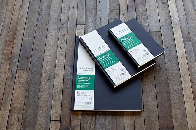 Strathmore 465-8 Recycled Hardbound Art Journal, 160 Pages, 8.5" x 11"