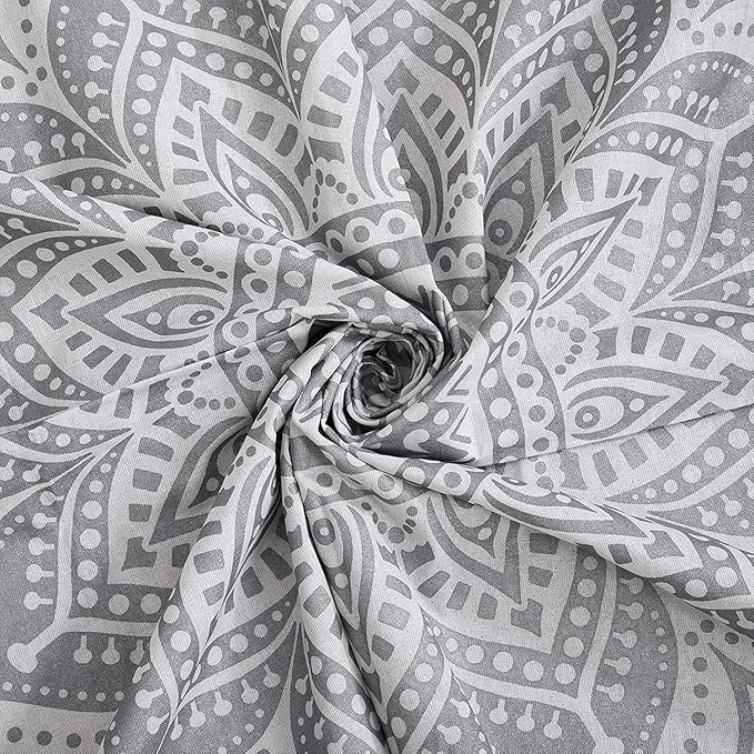 popular handicrafts tapestry wall hanging hippie ombre mandala bohemian hippy metallic shine intricate indian tapestries bedspread 54 x 82 inches (140cm x 210cm) silver