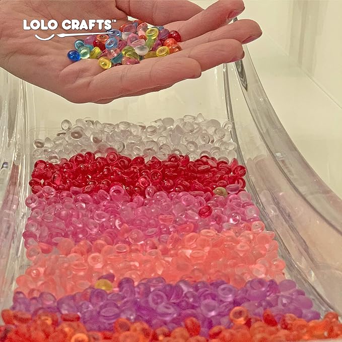 Fish Bowl Beads Fishbowl Slime – 14 Pack Vase Filler Beads 0.28 inch Plastic Slushy Fish Balls Crunchy Fishballs Kit for DIY Homemade Arts Crafts Decoration