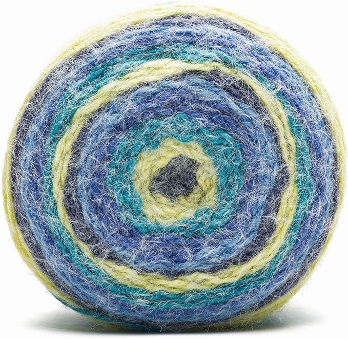 Caron Colorama Halo Striped - 2 Pack of 481 Yards/8 oz Splash 71% Acrylic 18% Nylon 11% Polyester Yarn