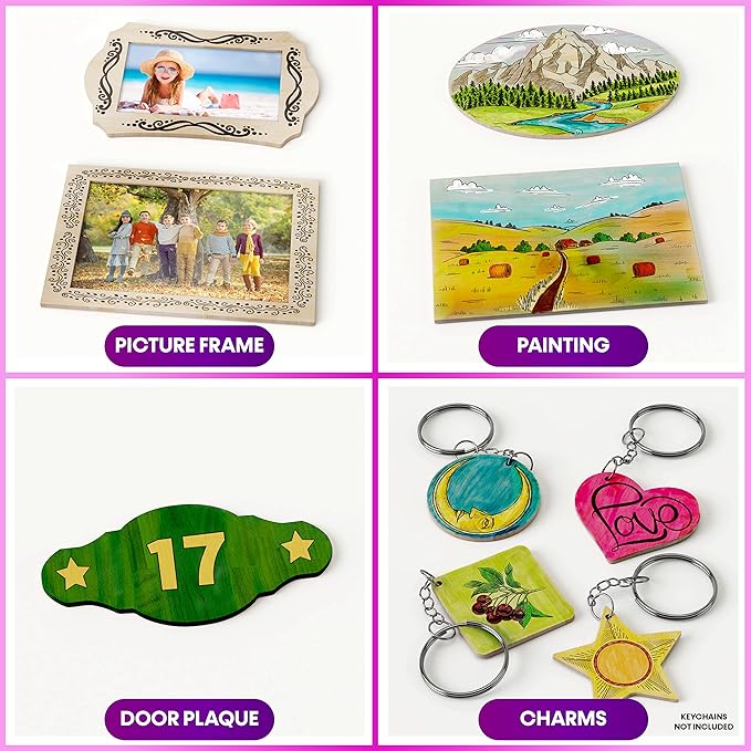 Craft Culture Beginners Wood Burning Kit for Kids, Teenage Boys & Girls - Easter Gifts for Boy & Girl - Craft Projects Birthday Gift Idea for Children Teen Woodburning DIY Hobby Kits Art Activities