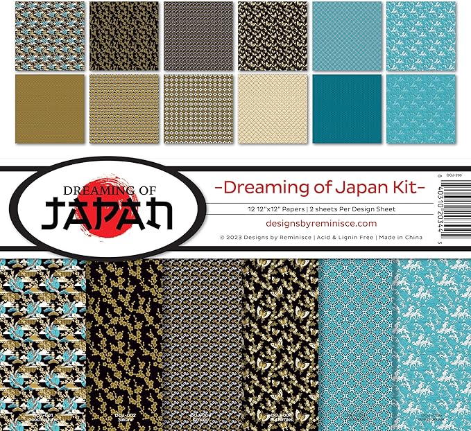 Reminisce Dreaming of Japan Scrapbook Collection Kit