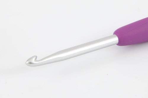Clover 1045/G Purple Amour Crochet Hook, Size G, 4.0mm