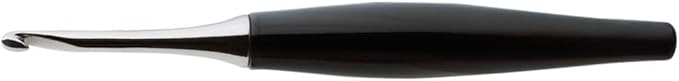 Furls Crochet Hook, Odyssey Black, Nickel Plated Tip for Effortless Glide, Ergonomic Handle Crochet Hooks 7" (Odyssey Black, P - 10.00MM)