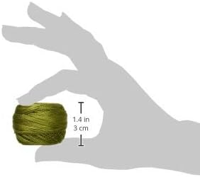 DMC Pearl Cotton Ball Size 8 87yd, Avocado Green