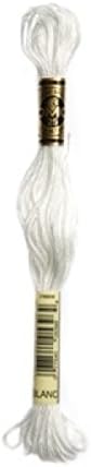Embroidery Floss Thread Bundle : 6 Black (310), 2 Blanc, 2 Ecru