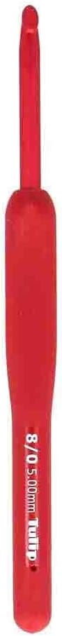 Tulip Etimo Red Crochet Hook Soft-Grip 5.00mm 1pc