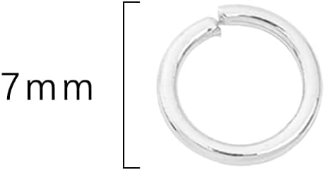 Silver Plated Jump Rings Non Tarnish 7mm 300pcs for Jewelry Making Findings