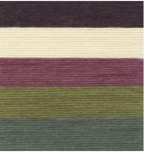 Patons Kroy Socks Yarn 2-Pack Bundle with Bella's Crafts Stitch Markers (Midnight Orchid)