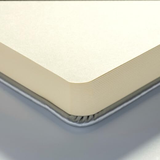 Tarrence T9314-042M 405843 Art Creation Sketchbook, Drawing Notebook, 5.1 x 8.3 inches (13 x 21 cm), Shiny Silver, Thickness 5.9 oz/yd², Fine, Acid Free Paper, 80 Sheets Bound