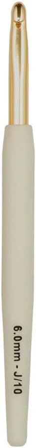 Knitter’s Pride Pearl Aluminum Crochet Hook – US Size J (6mm)