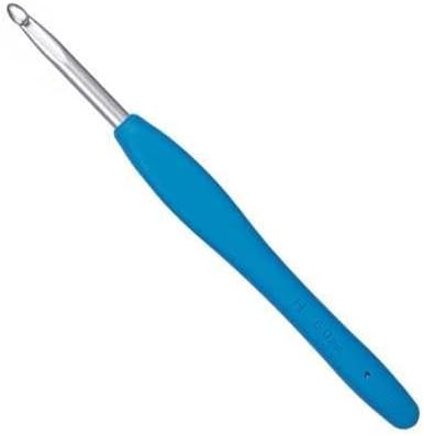 Clover 1048/I Crochet Hook, Green, Size I, 5.5 mm H US / 5.00 mm Green