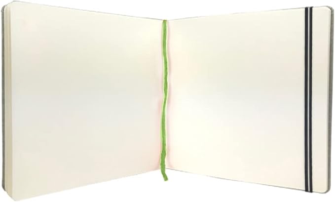 Handbook Journal Co. Artist Watercolor Journal, 140lb/300gsm Heavyweight Cold Press Paper, Square 8.25"x8.25", Natural European Linen Cover