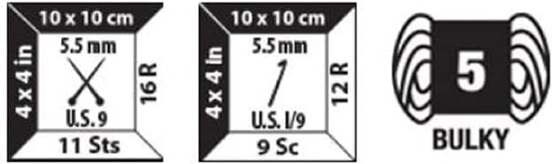 Bernat Yarn Pipsqueak Yarn, 3.5 Oz, 3-Pack Bundle with Bella's Crafts Stitch Markers (Elephant)