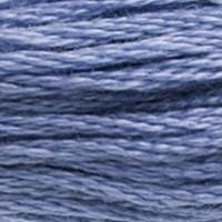 DMC 117-160 Mouline Stranded Cotton Six Strand Embroidery Floss Thread, Medium Grey Blue, 8.7-Yard