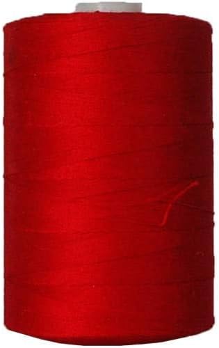 Threadart 100% Cotton Thread | for Quilting, Sewing, and Serging | 1000M Spools 50/3 Weight | DEEP RED 120