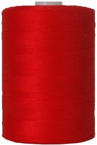 Threadart 100% Cotton Thread | for Quilting, Sewing, and Serging | 1000M Spools 50/3 Weight | RED 119
