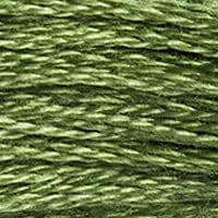 DMC 117-3347 Mouline Stranded Cotton Six Strand Embroidery Floss Thread, Medium Yellow Green, 8.7-Yard