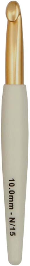 Knitter’s Pride Pearl Aluminum Crochet Hook – US Size N (10mm)