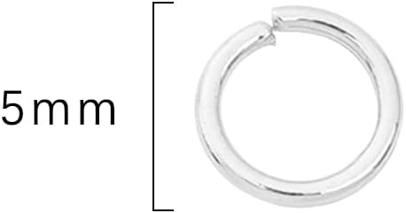 Silver Plated Jump Rings Non Tarnish 5mm 400pcs for Jewelry Making Findings