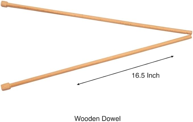 Large Wooden Weaving Loom Kit for Beginners | Adjustable Vertical Loom Frame with Tools | DIY Hand Weaving Craft Kit for Wall Art, Tapestry, and Yarn Projects (22.75 x 16.5 inches)