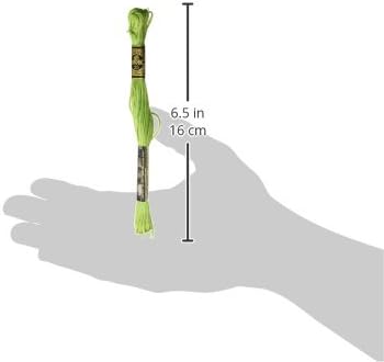 DMC 117-703 Six Stranded Cotton Embroidery Floss, Chartreuse, 8.7-Yard