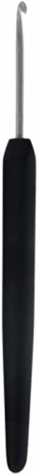 KnitPro Gold Aluminum Single-Ended Crochet Hook with Black Soft Handle | 2.25mm