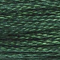 DMC 117-319 Mouline Stranded Cotton Six Strand Embroidery Floss Thread, Dark Pistachio Green, 8.7-Yard