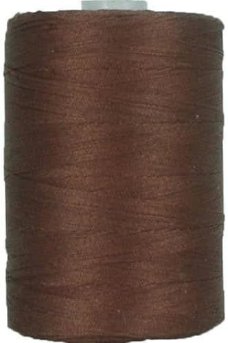 Threadart 100% Cotton Thread | for Quilting, Sewing, and Serging | 1000M Spools 50/3 Weight | Chocolate Brown 812