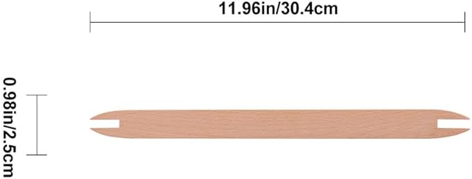 EXCEART 2 Pcs Wooden Weaving Shuttle Beech Wood DIY Weaving Tool Sweater Scarf Tapestry Sticks Crochet Hook Tools for Knitted Crafts Accessories