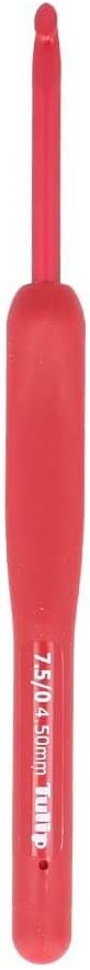 Tulip Etimo Red Crochet Hook Soft-Grip 4.50mm 1pc