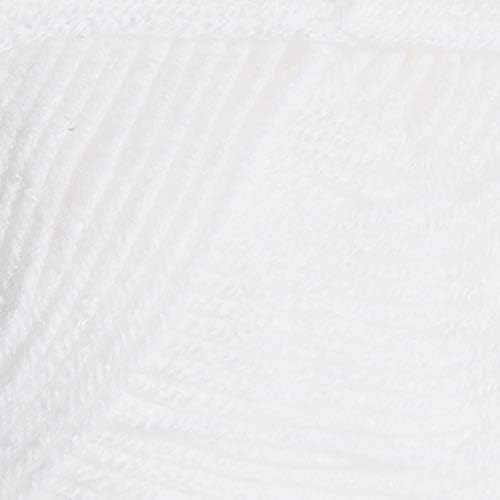 Knit Picks Brava White 100% Acrylic Worsted Weight Soft Yarn for Knitting, Crocheting, Knitting Machine use, Medium Weight 4 Yarn for Washable Projects (White)