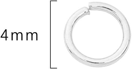 Silver Plated Jump Rings Non Tarnish 4mm 900pcs for Jewelry Making Findings