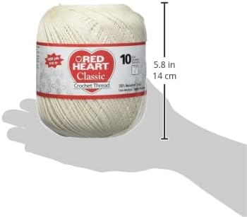 Red Heart Crochet Thread Special 1 Pack of Crochet - Cotton - Size 10-1000 Yards - Knitting/Crochet