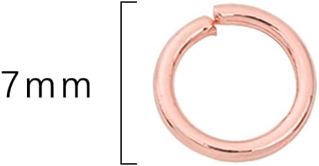 Rose Gold Plated Jump Rings Non Tarnish 7mm 300pcs for Jewelry Making Findings