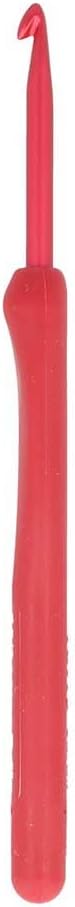 Tulip Etimo Red Crochet Hook Soft-Grip 4.50mm 1pc